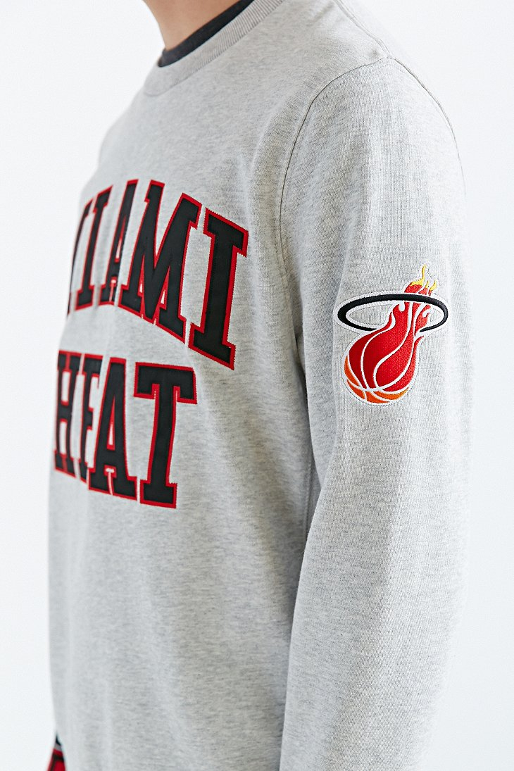 miami heat crew neck sweatshirt