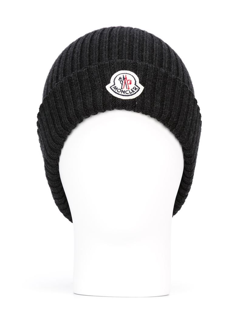 moncler ribbed knit beanie