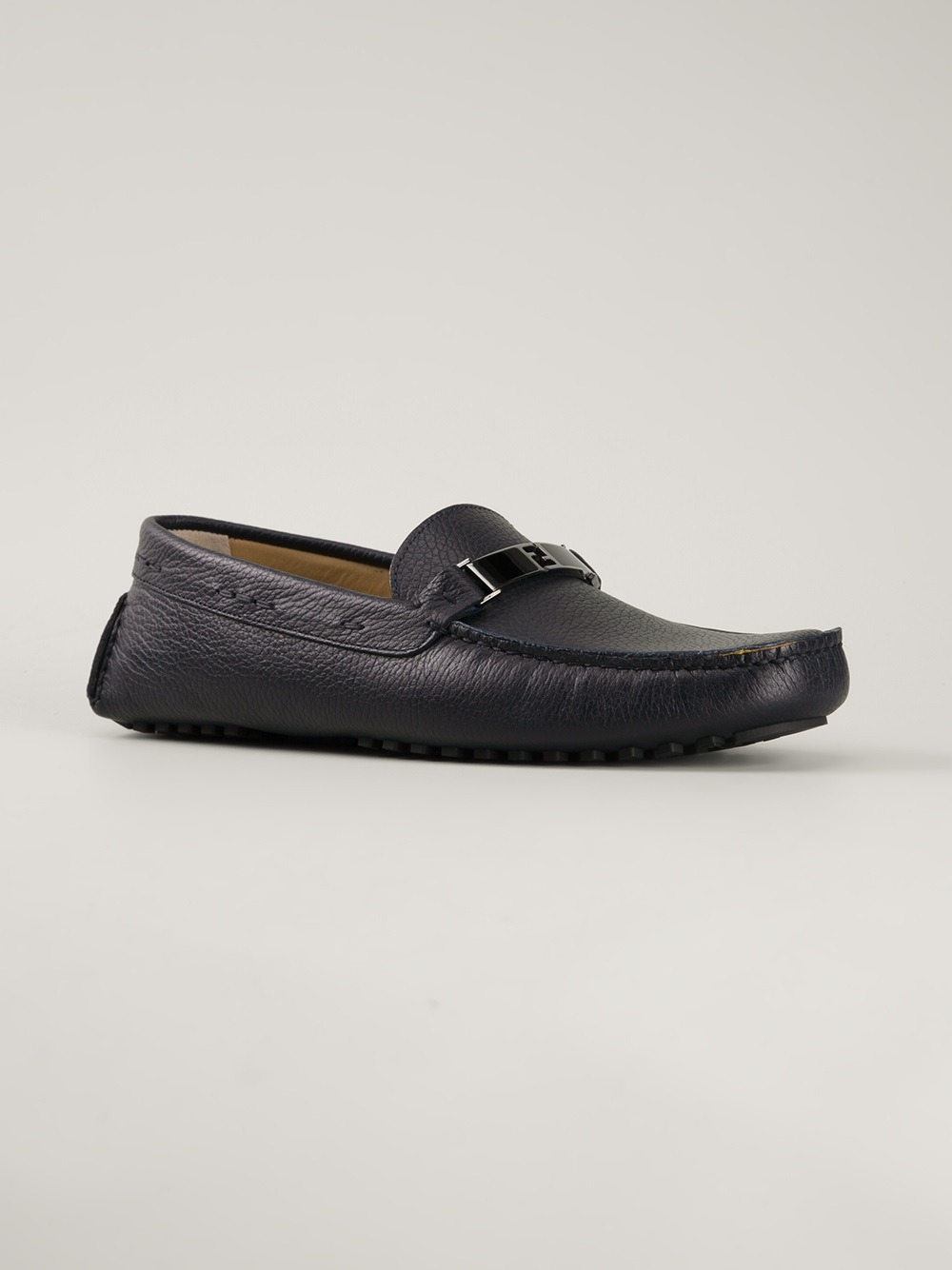 Fendi Signature Ff Driving Loafer in Blue for Men - Lyst