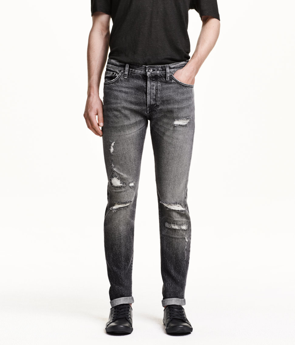 h&m slim tapered jeans