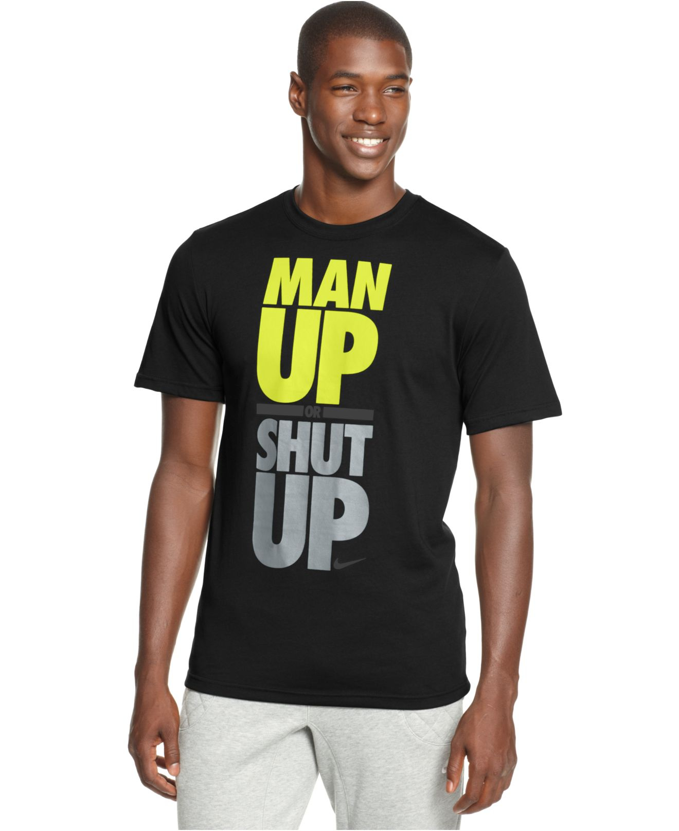 Nike Man Up Or Shut Up Tshirt in Blue for Men | Lyst