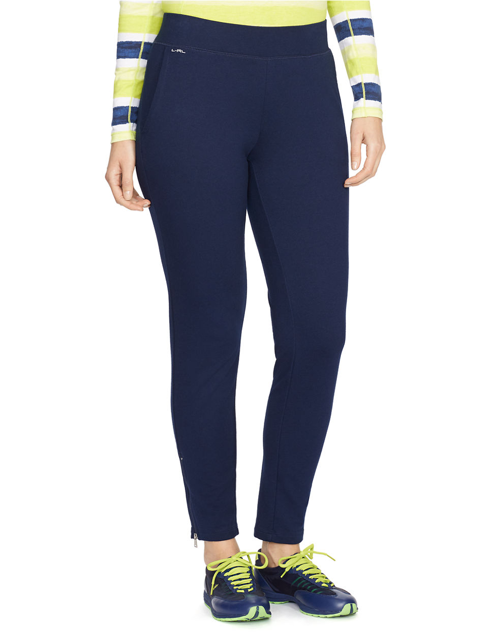 Lauren by ralph lauren Plus StraightLeg Active Pants in Blue Lyst