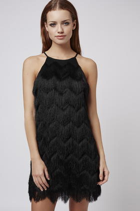 petite tassel dress