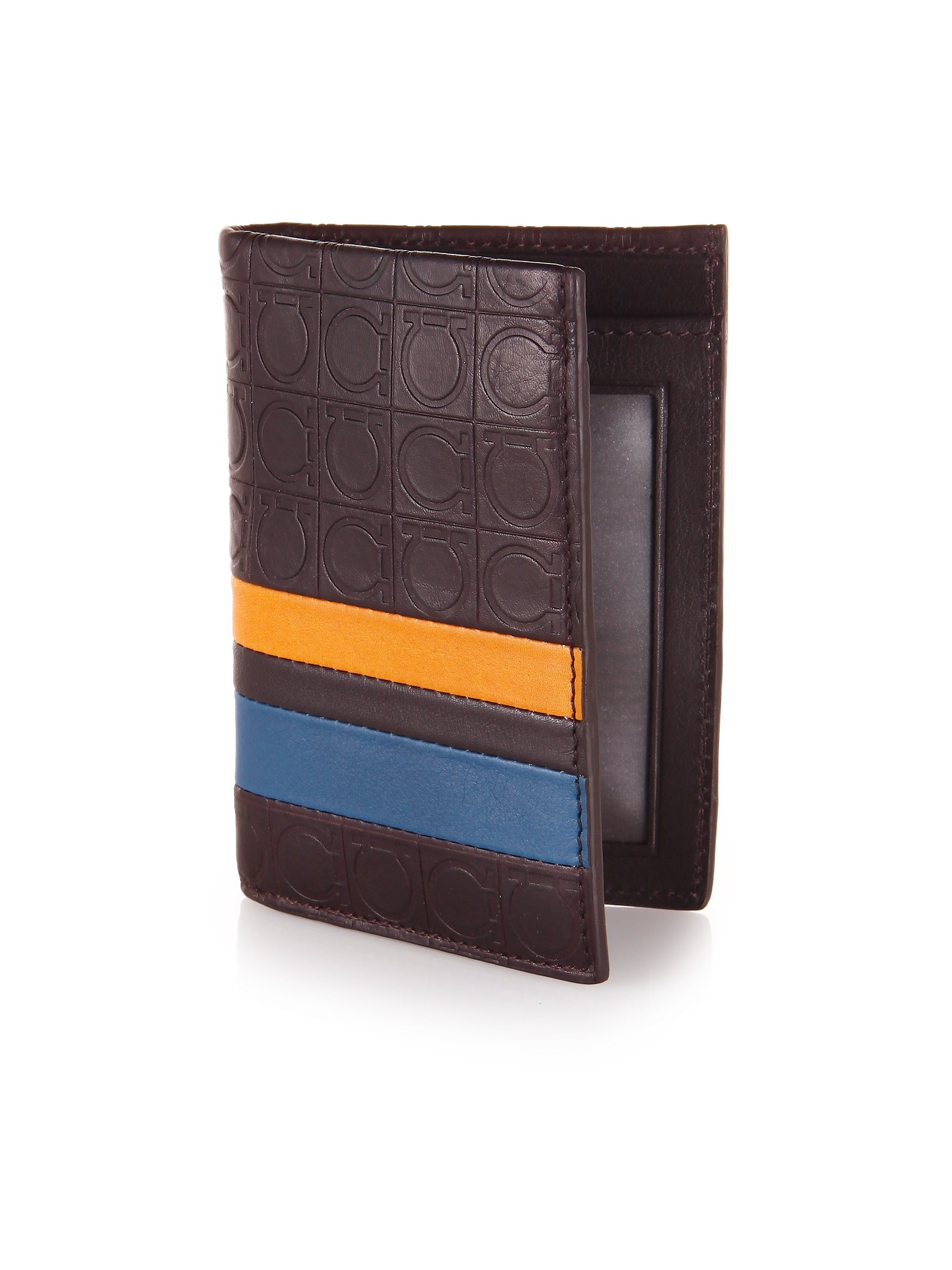 Lyst Ferragamo Gamma Banner Leather Wallet for Men