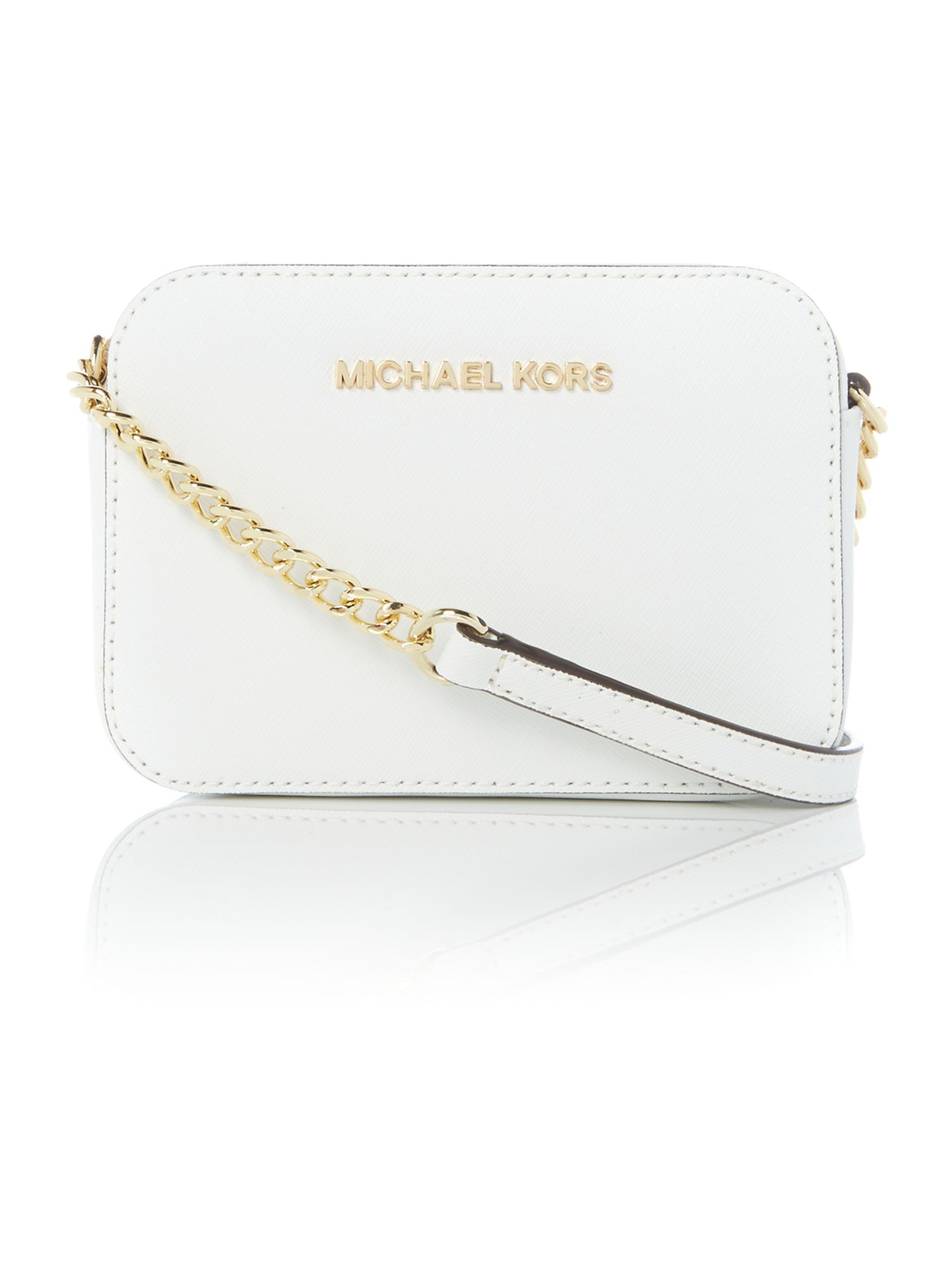 michael kors white crossbody purse