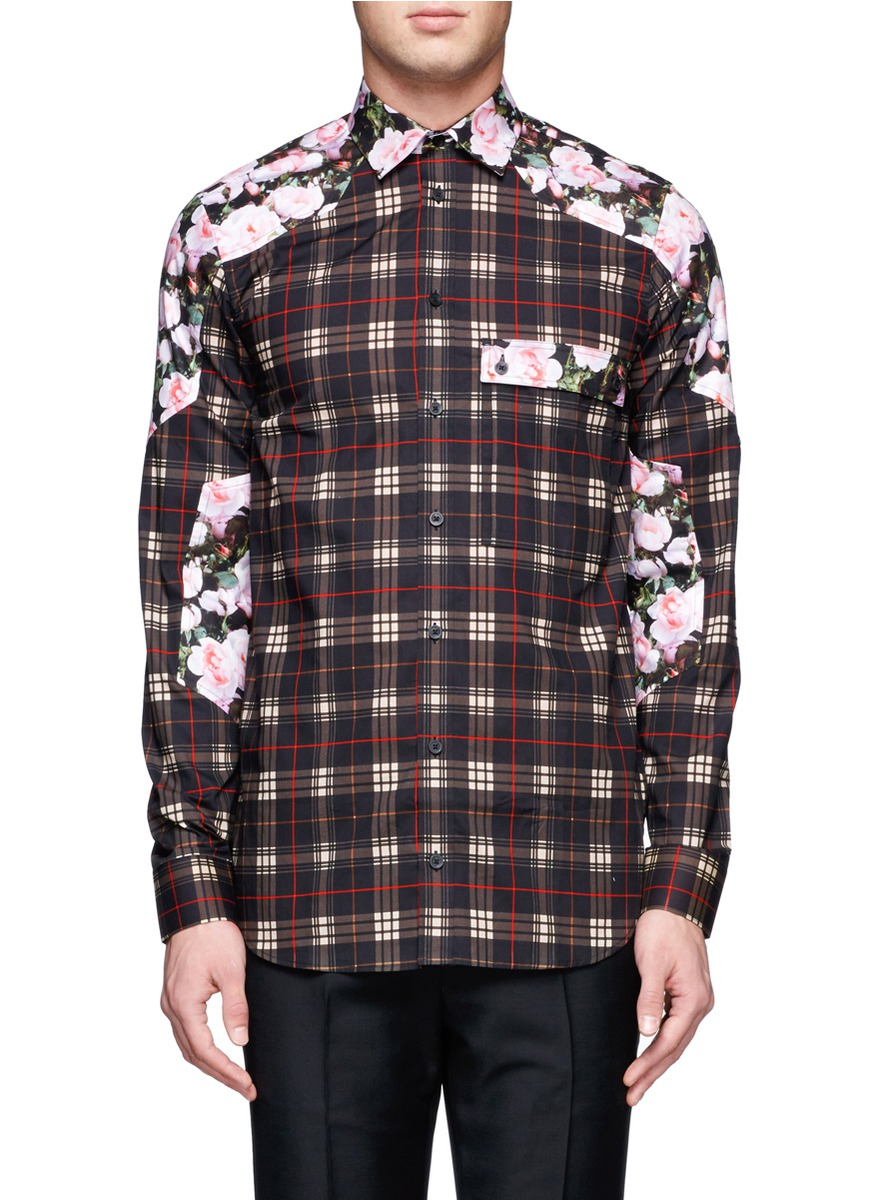 givenchy checked shirt