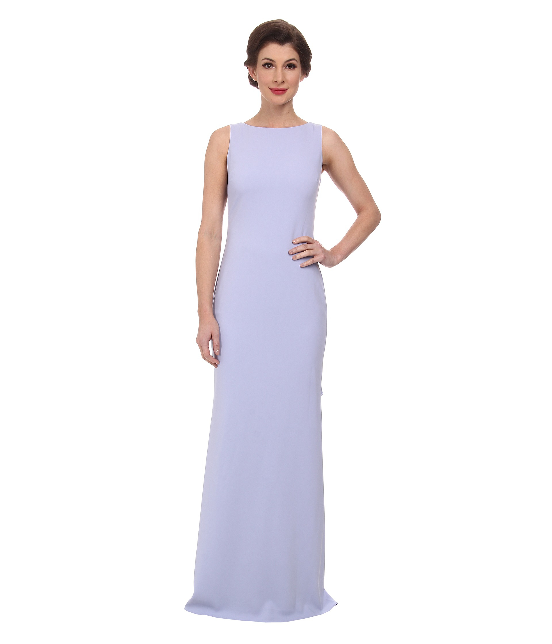 badgley mischka purple dress