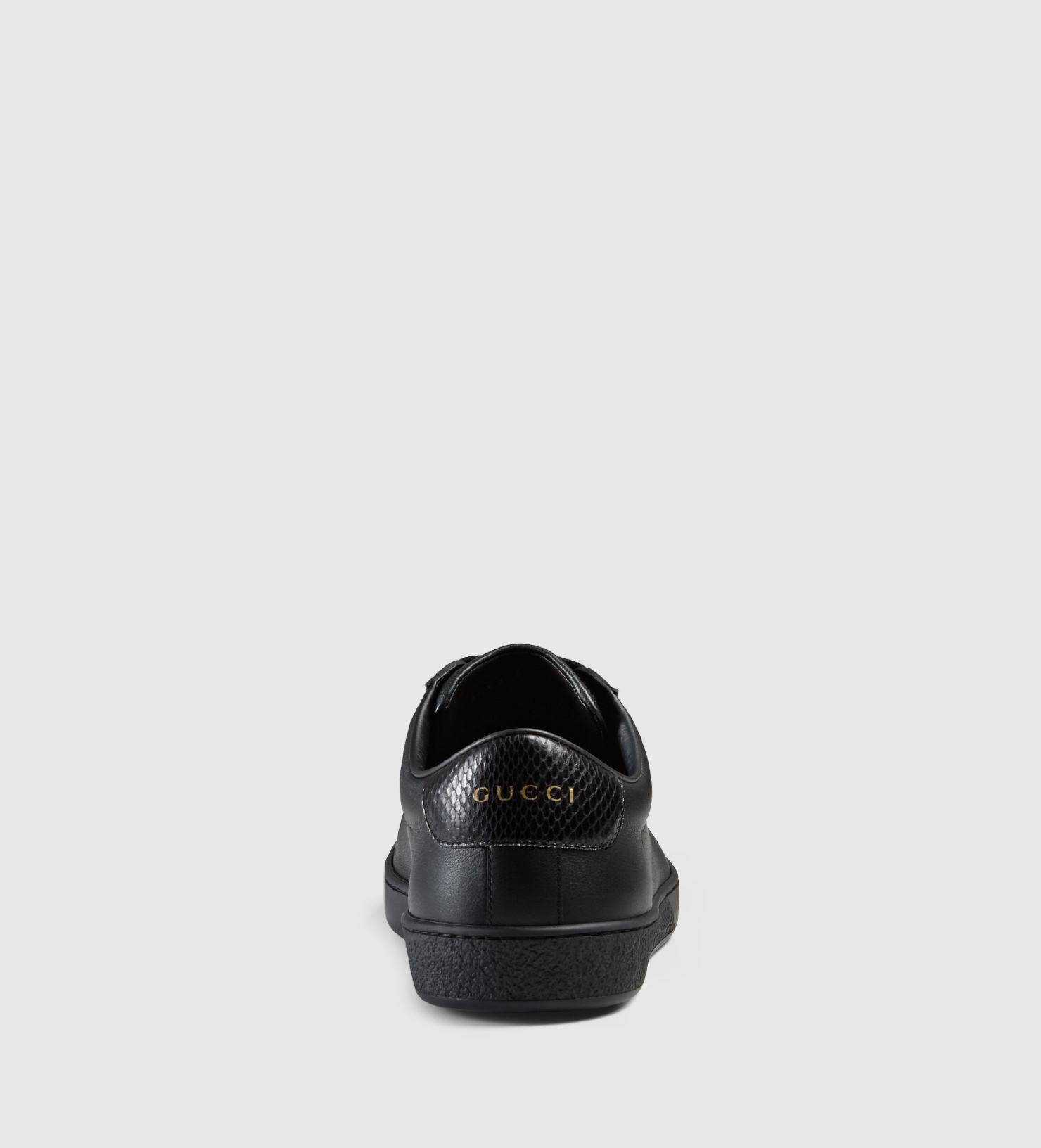 Gucci Leather Low-top Sneaker With 