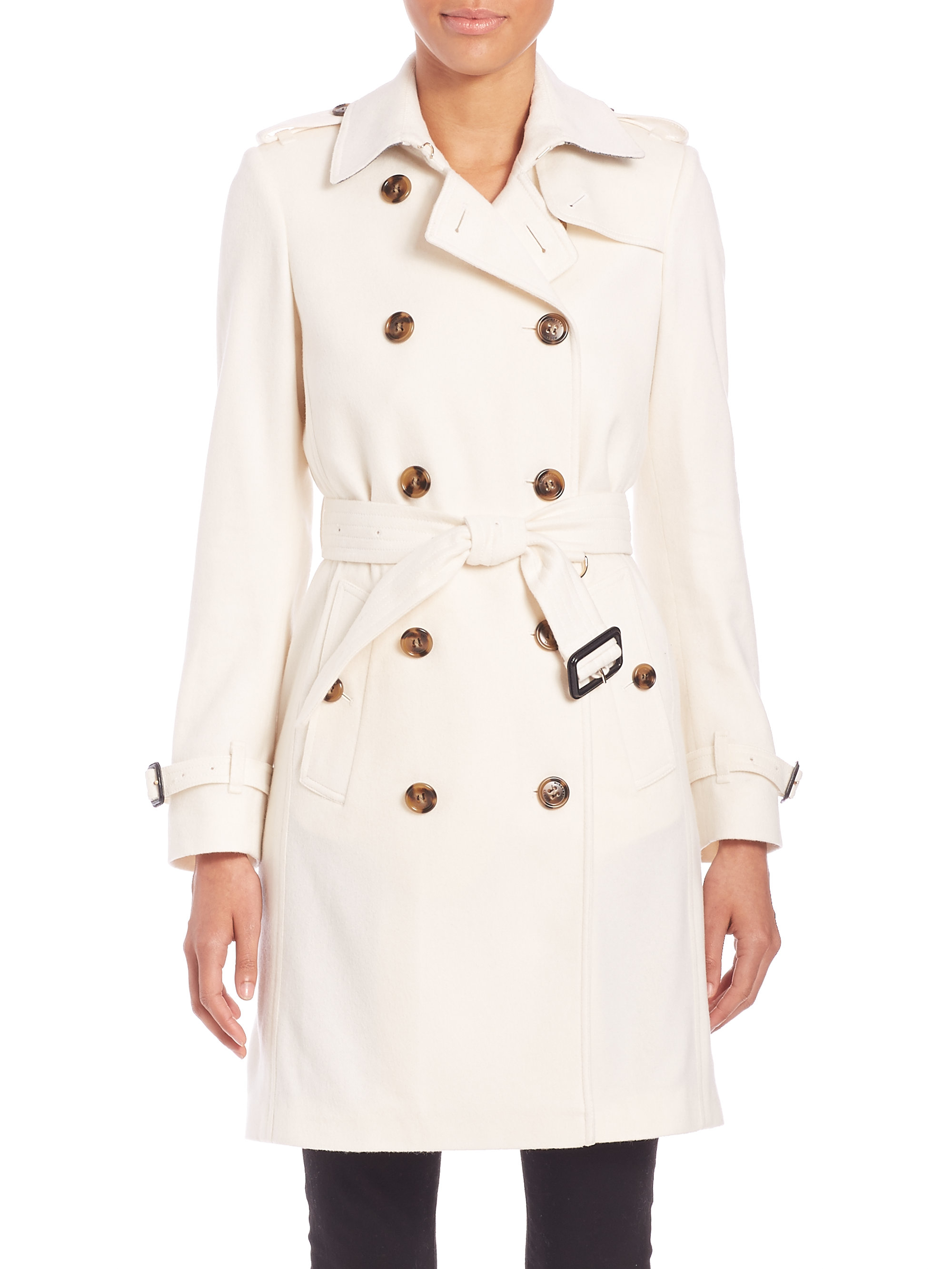 burberry trench coat womens white