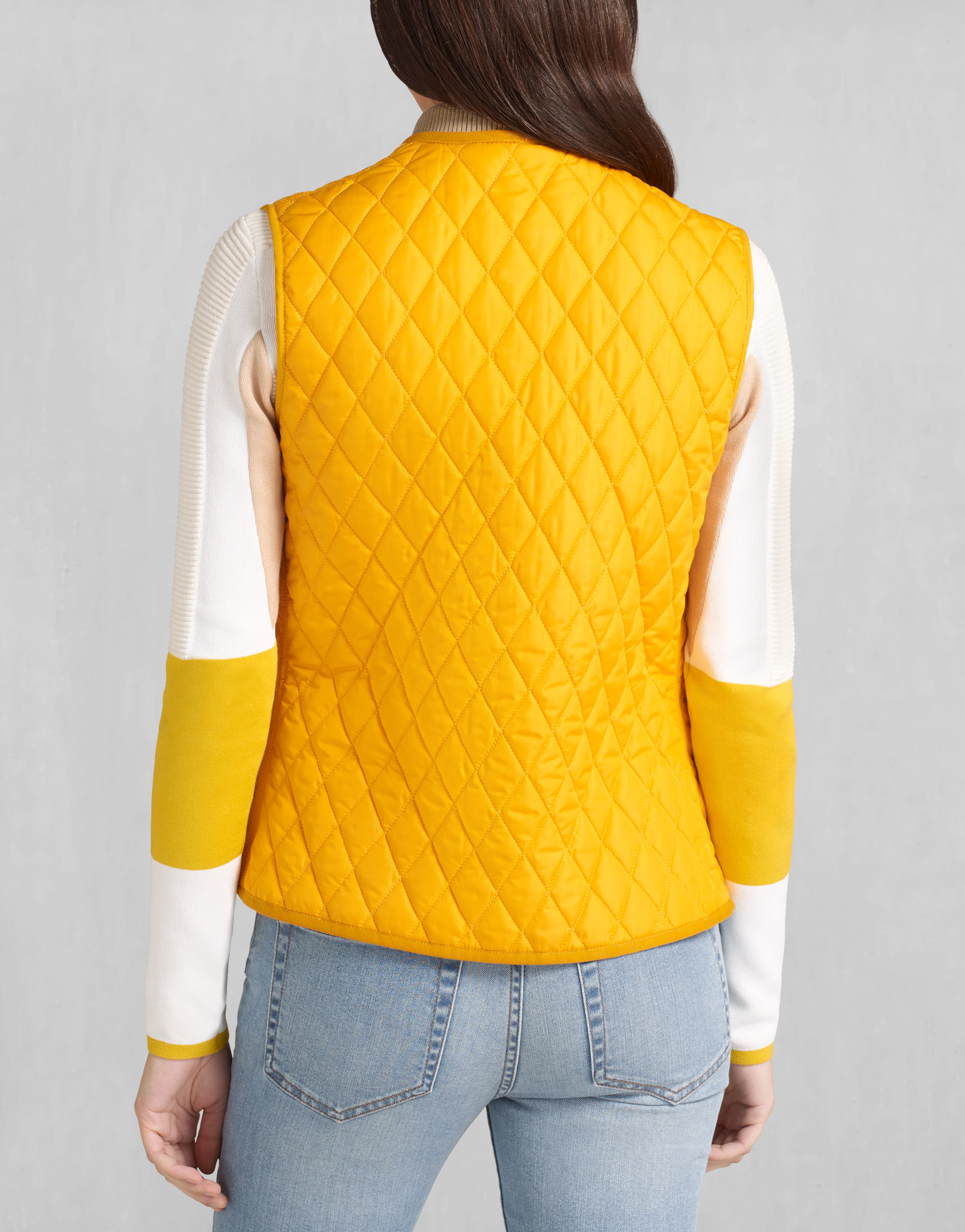 Belstaff Synthetic Wickford Quilted Vest In Bright Mustard Lightweight