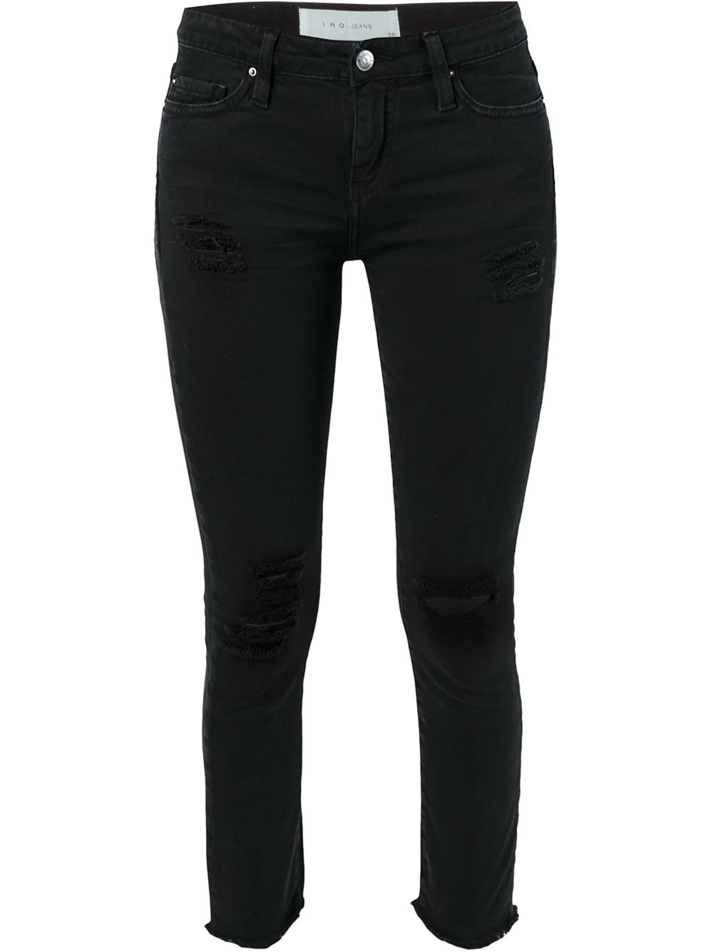 Iro Distressed Skinny Jeans in Black Lyst