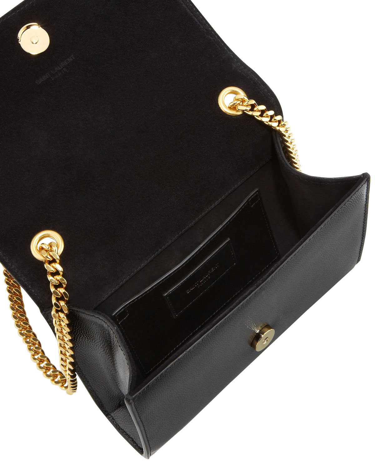 Saint Laurent Cassandra Leather Crossbody Bag Black Lyst