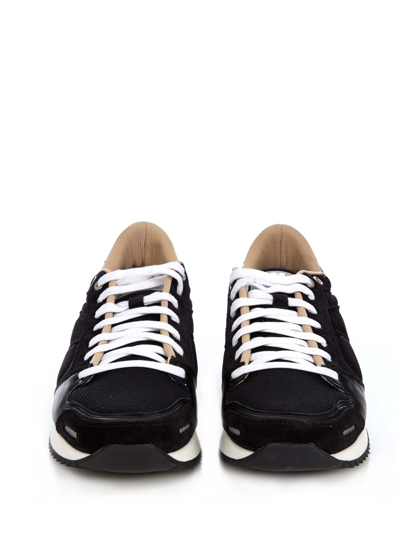 ami sneakers ami running leather sneakers in black for lyst ami sneakers ami running leather sneakers in black for lyst