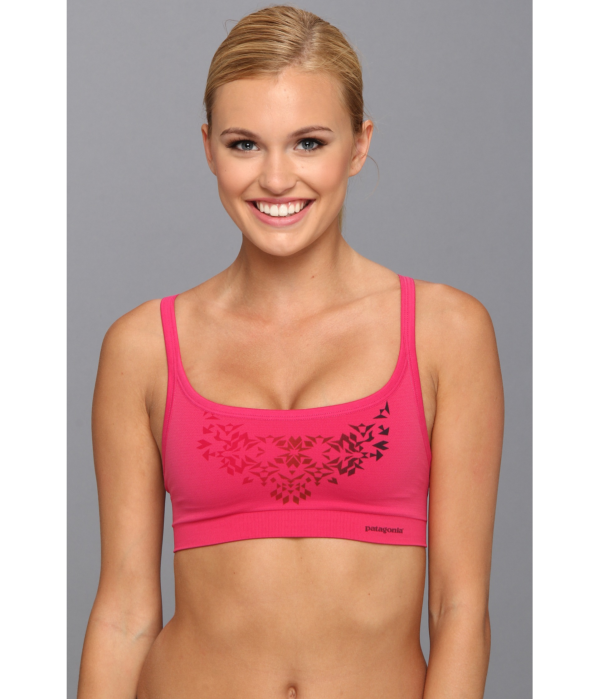 Patagonia Active Mesh Bra in Purple (Ombre Stencil/Radiant Magenta) Lyst