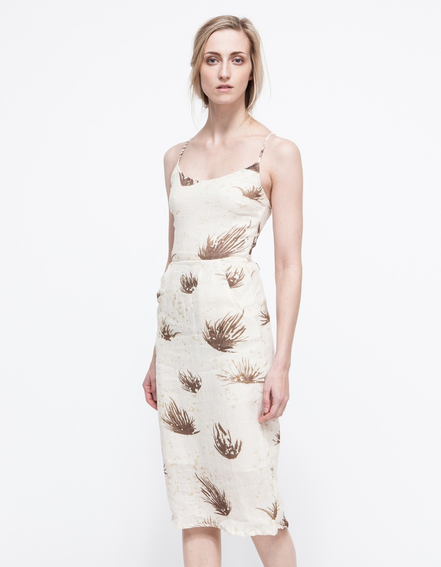 Lyst Objects Without Meaning Amber Dress In Brown Gallery