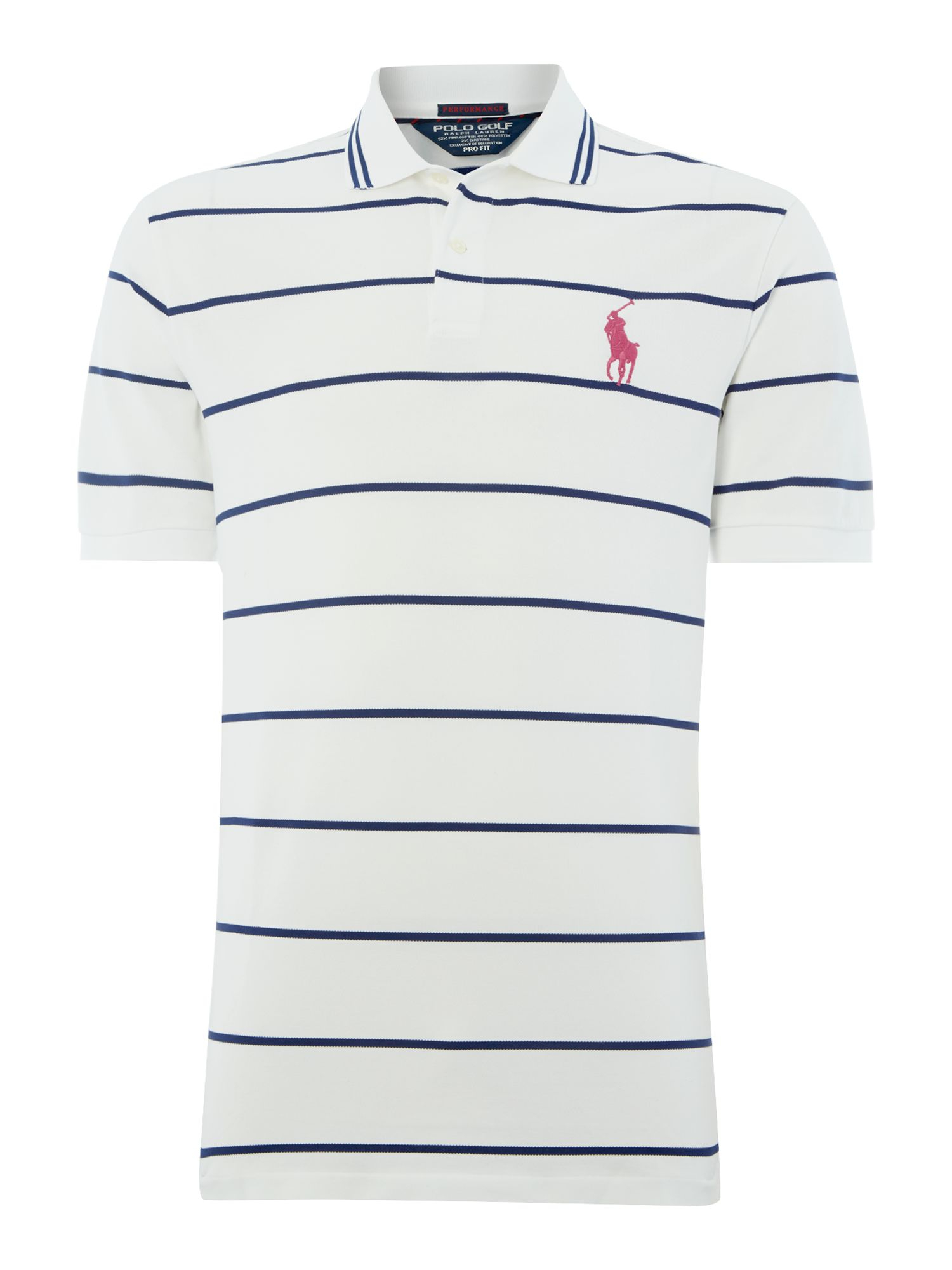 Ralph lauren golf Wide Striped Pro Fit Polo Shirt in Blue for Men | Lyst