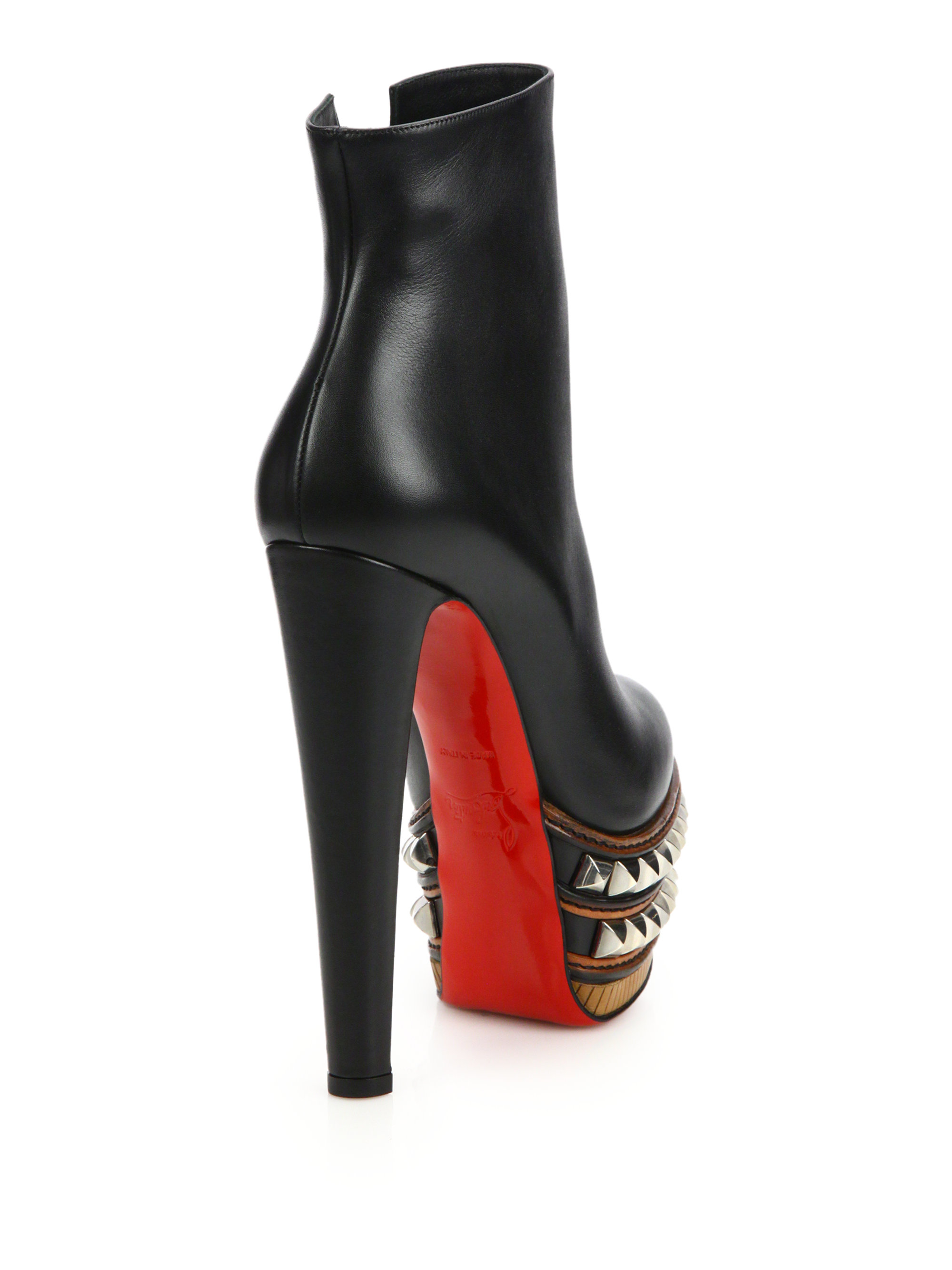 christian louboutin platform booties