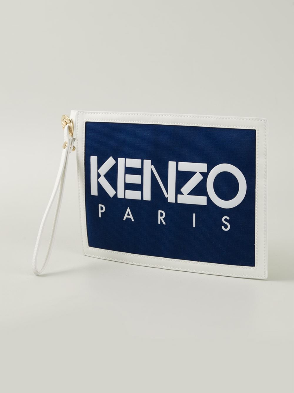 KENZO ' Paris' Clutch in Blue - Lyst