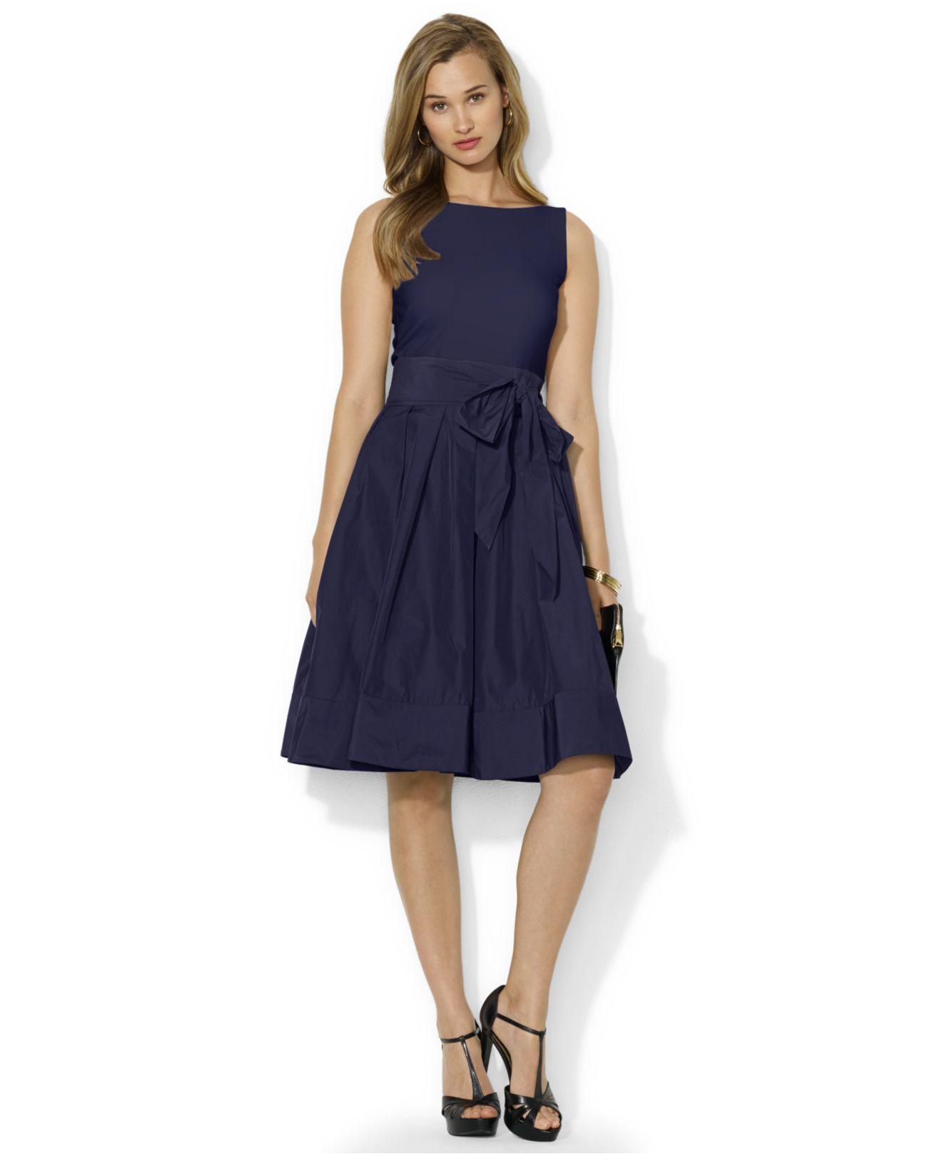 Lauren by Ralph Lauren Petite Pleated ...