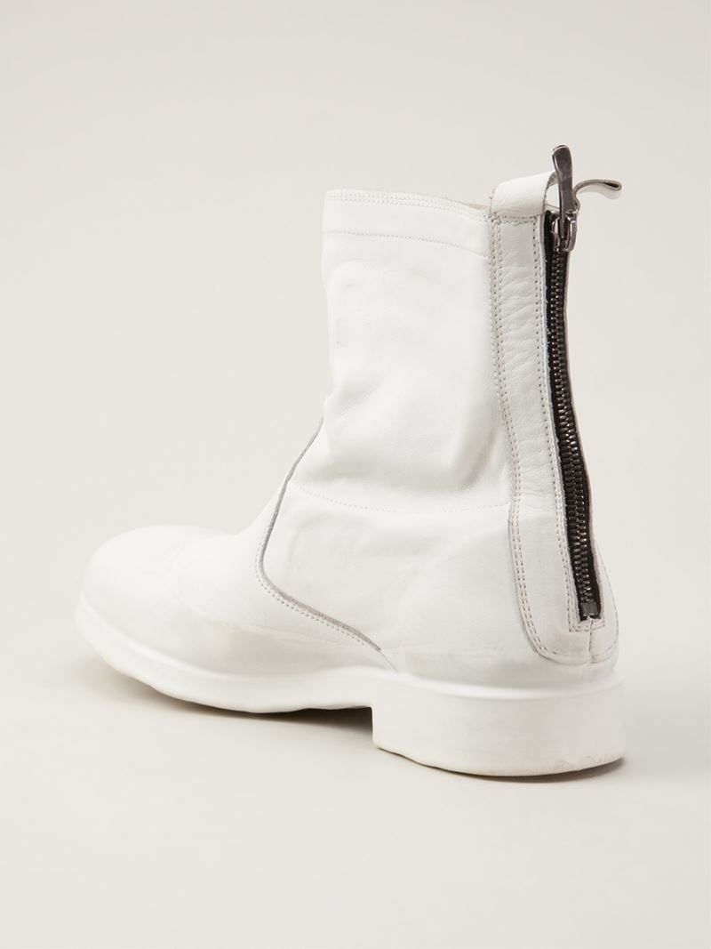 Oxs Rubber Soul Ankle Boot in White for Men - Lyst