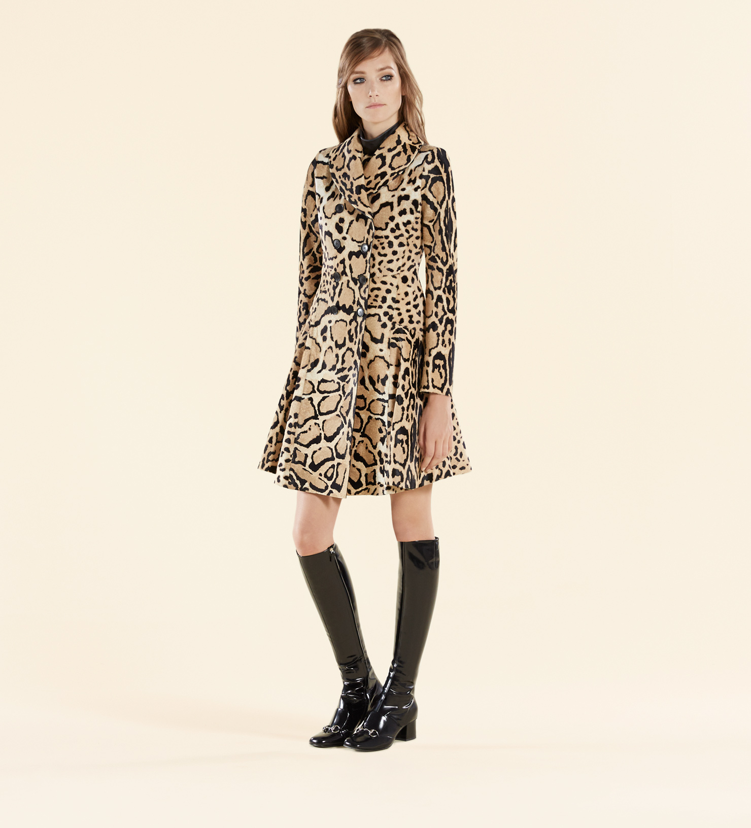 gucci leopard coat