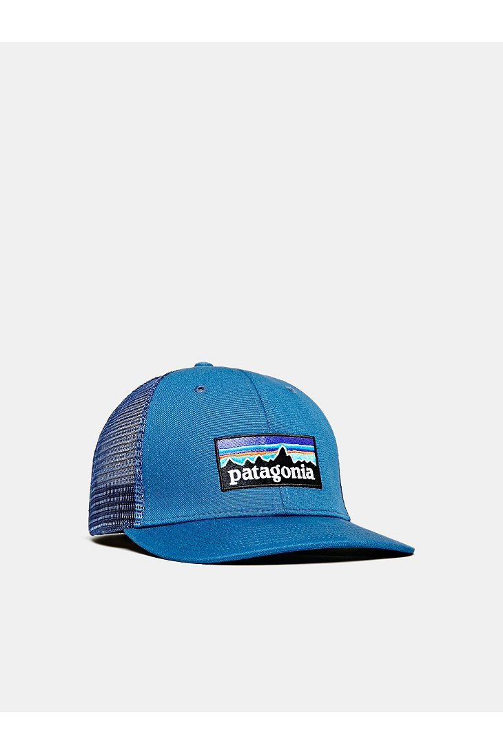 patagonia trucker hat blue