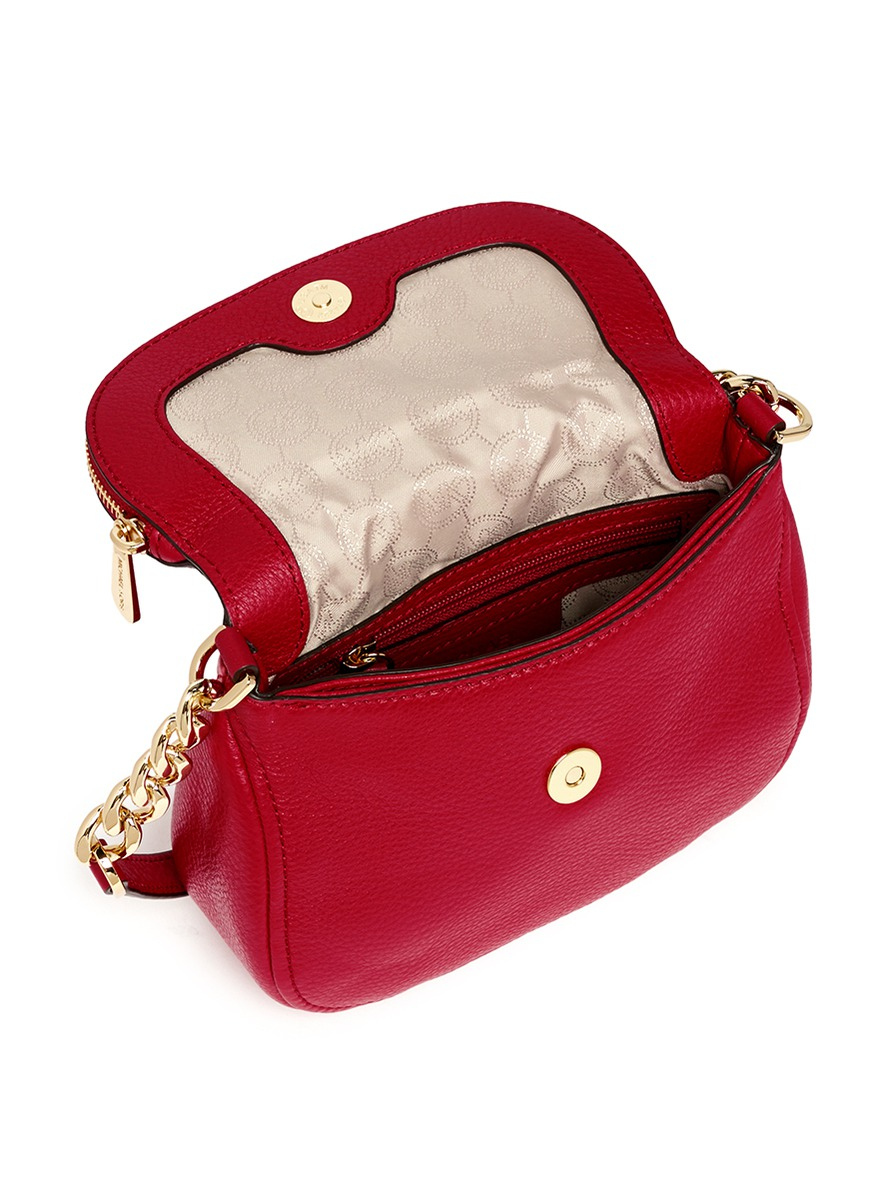michael kors sling bag red