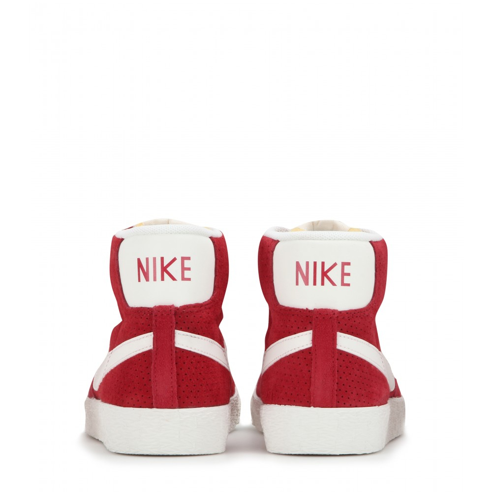 Nike Blazer Mid Vintage Suede High-top Sneakers in Red | Lyst