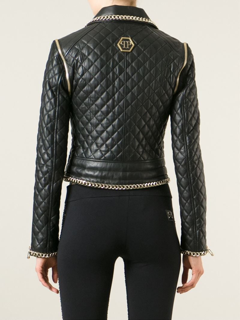 philipp plein leather jacket