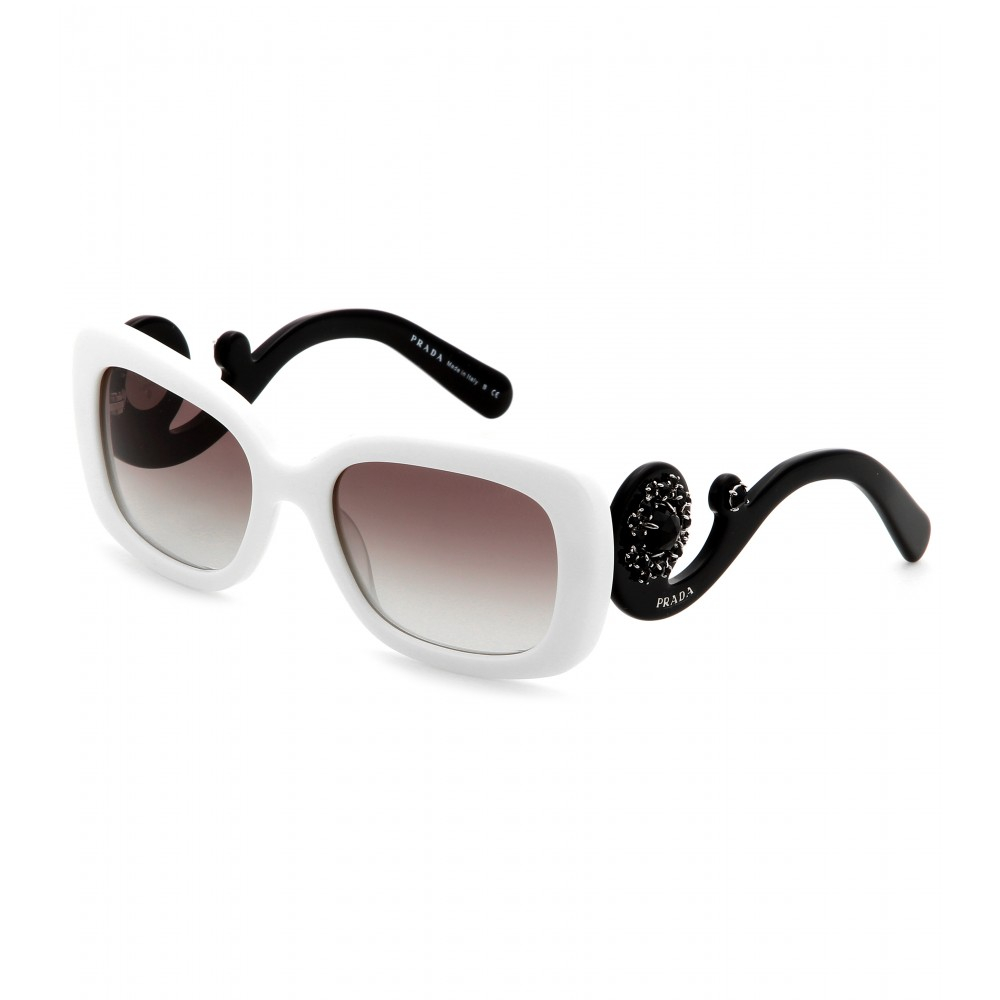 prada square frame sunglasses