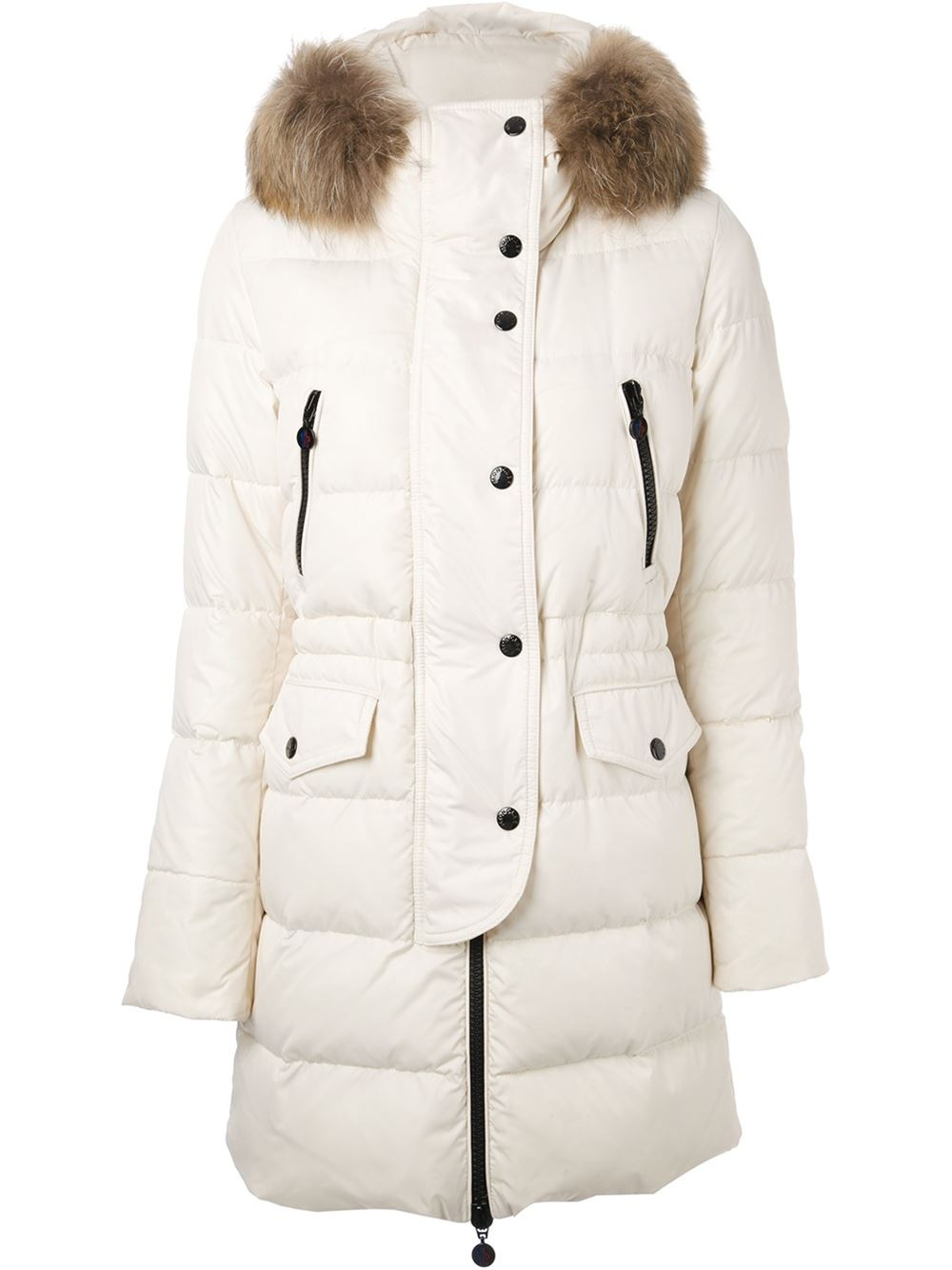 Lyst - Moncler Fragon Padded Coat in White