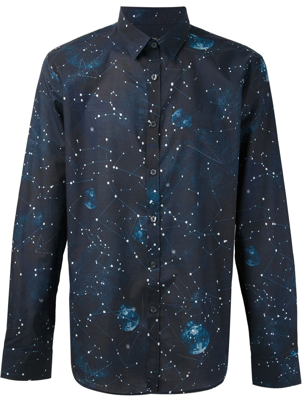 Paul Smith Constellation Print Shirt in Blue for Men | Lyst