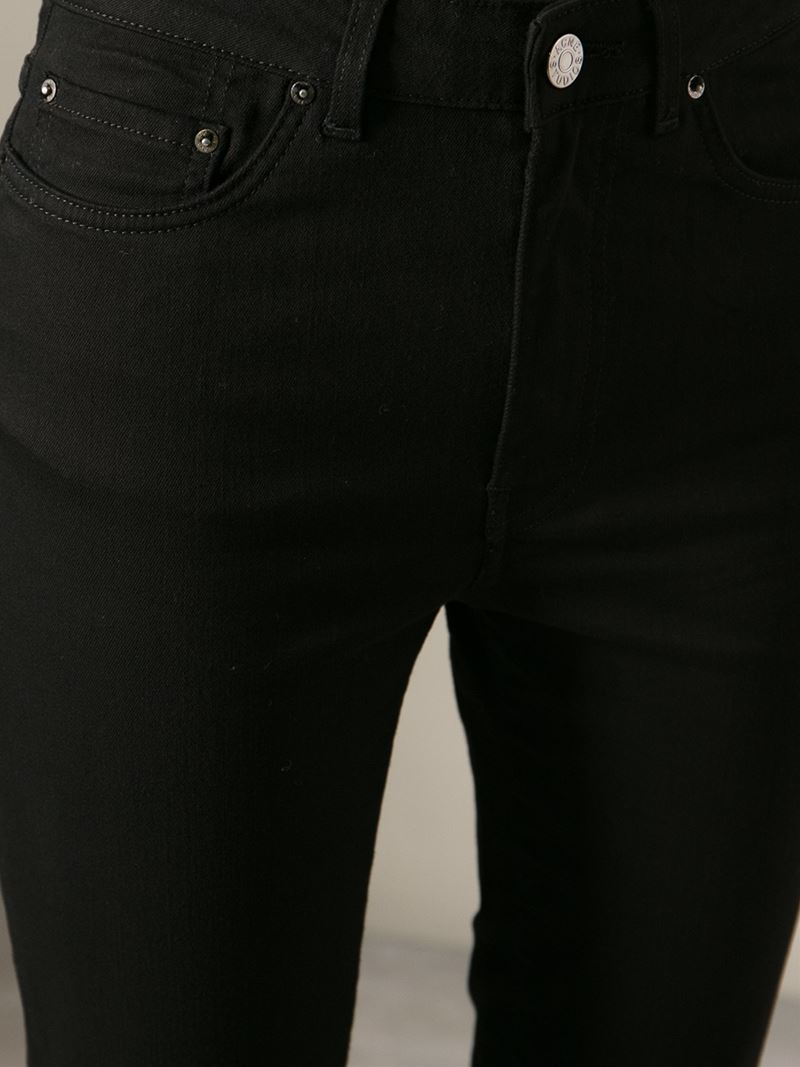 Acne 'Pin Black' Skinny Jeans | Lyst