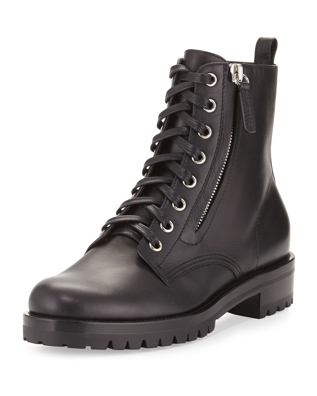 gianvito rossi suede zip combat booties