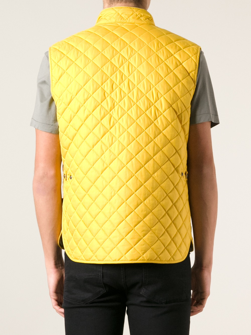 Belstaff Quilted Gilet in Yellow & Orange (Yellow) for Men Lyst