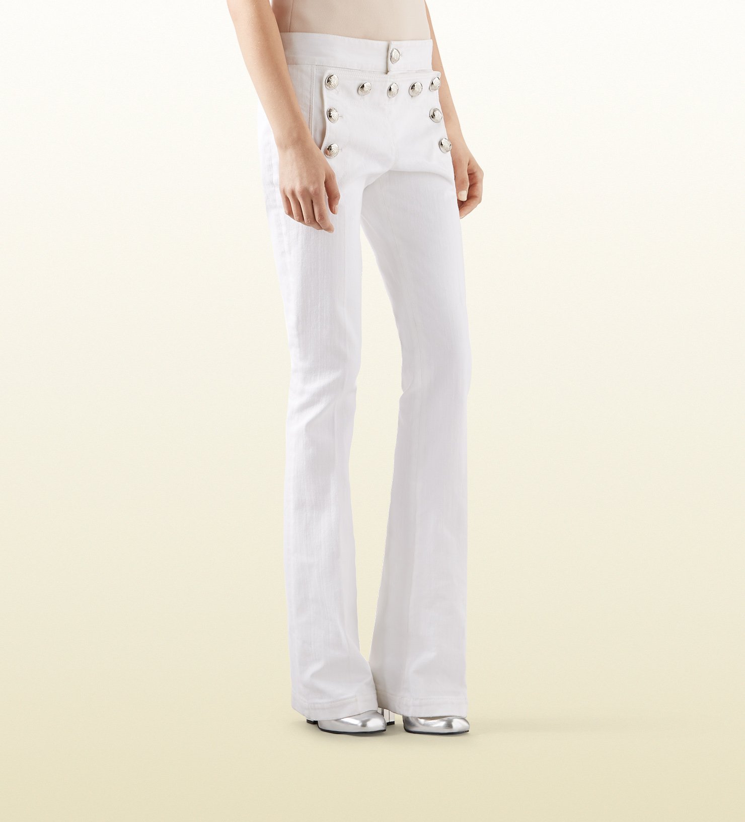 gucci white trousers