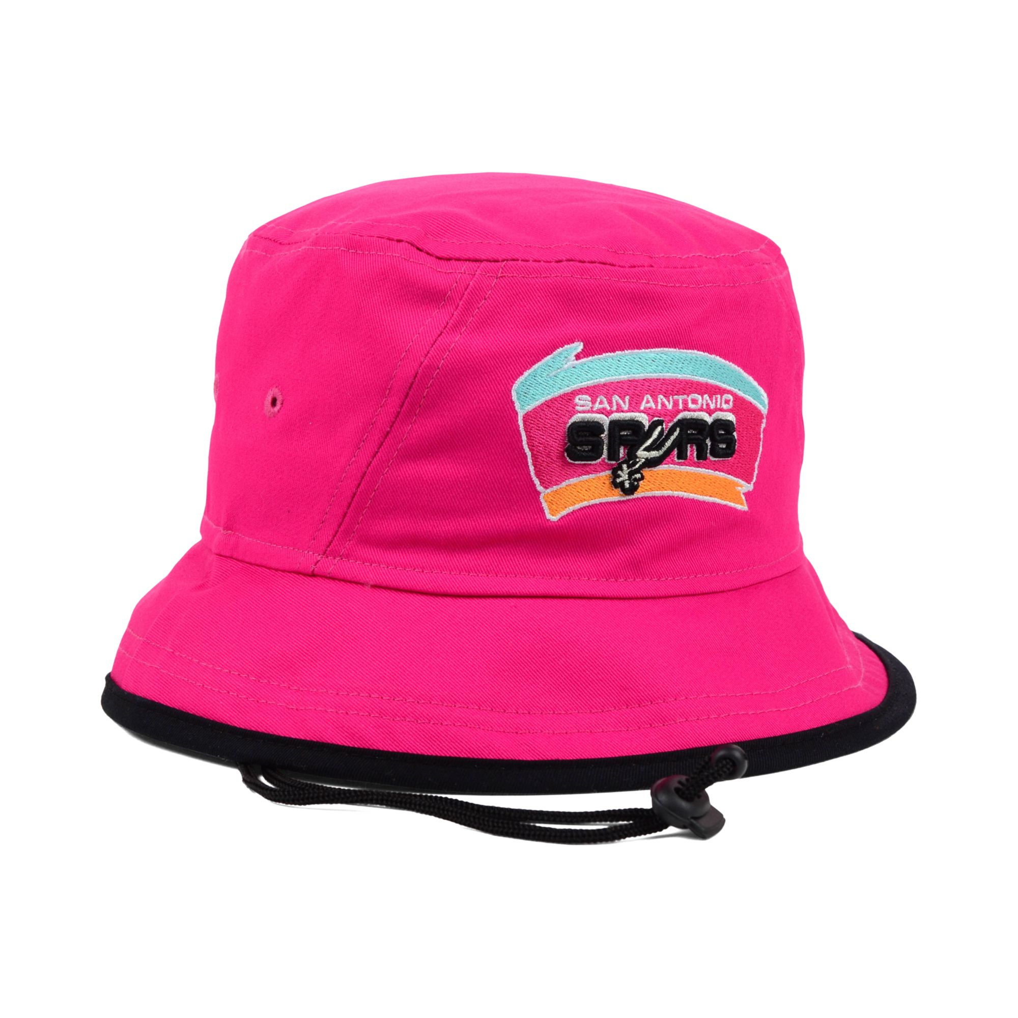 Ktz San Antonio Spurs Hardwood Classics Tipped Bucket Hat in Pink for ...