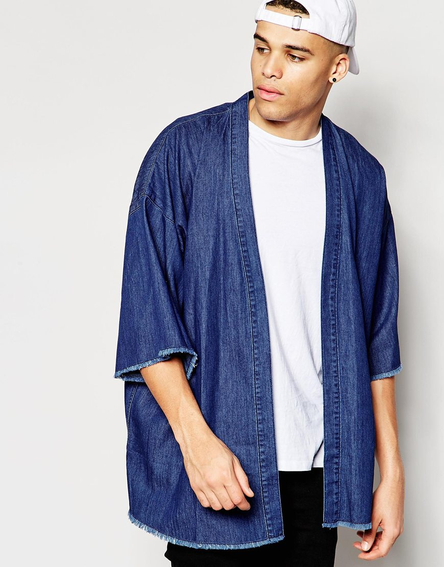 denim kimono men