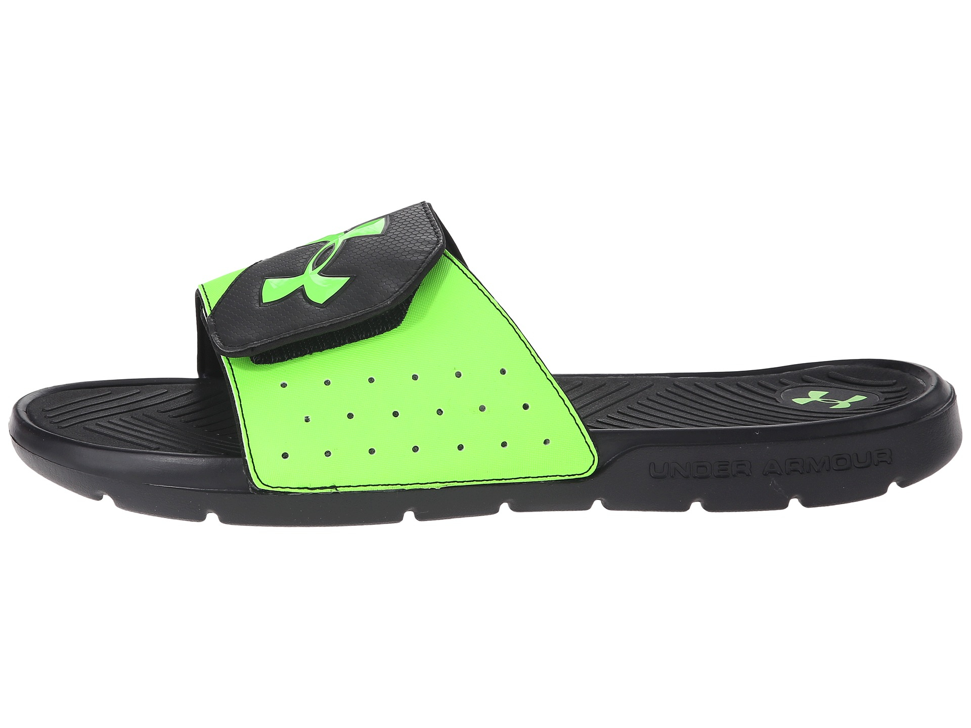 green under armour slides