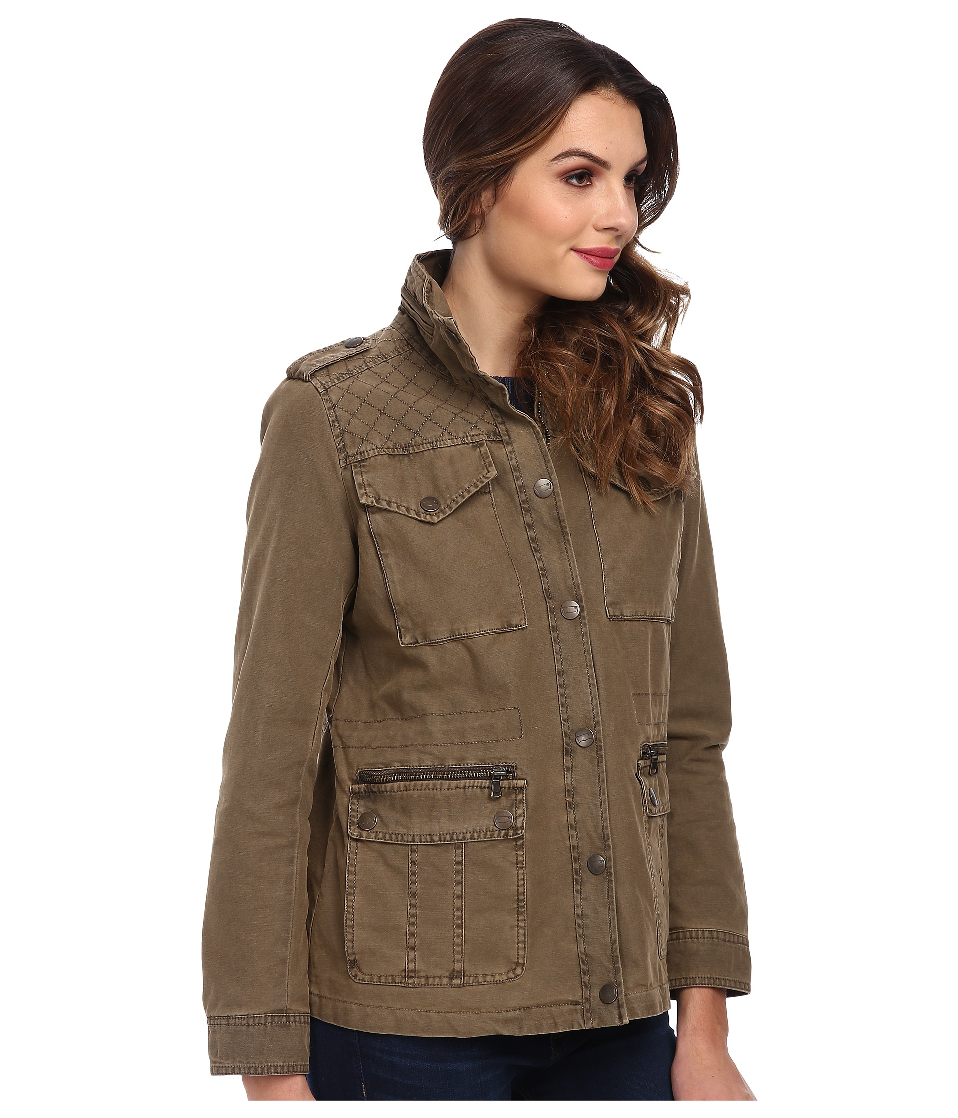 Levi's Washed Cotton Fourpocket Fashion Field Jacket in Khaki Lyst