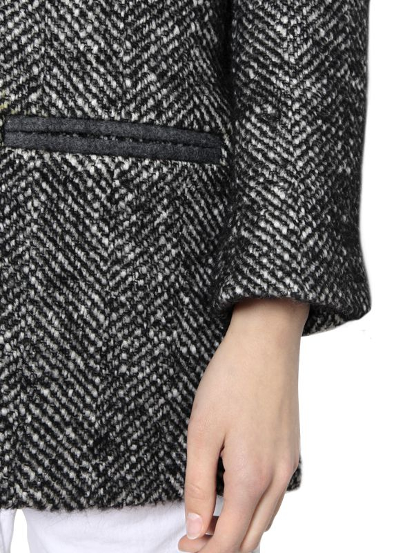 Lyst - Étoile Isabel Marant Wool Blend Tweed Jacket in Black