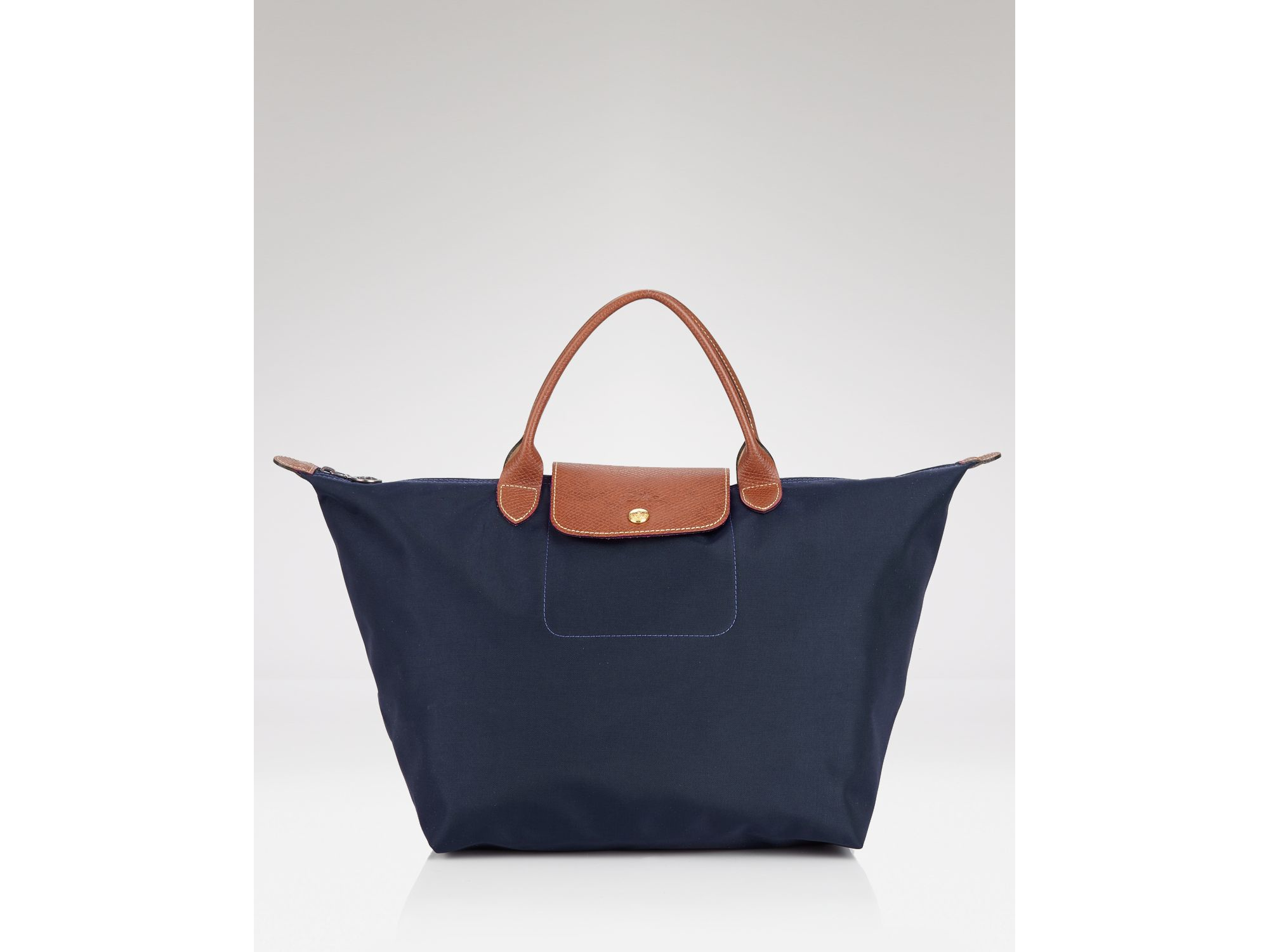 Lyst Longchamp Tote Le Pliage Medium Handheld In Blue Gallery