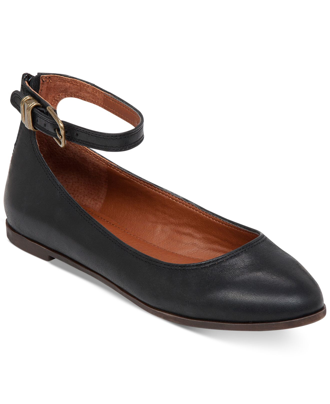 womens black flats with support