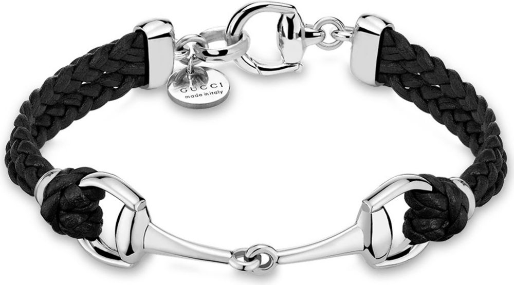 Gucci Horsebit Leather Bracelet - For Men in Silver for Men | Lyst