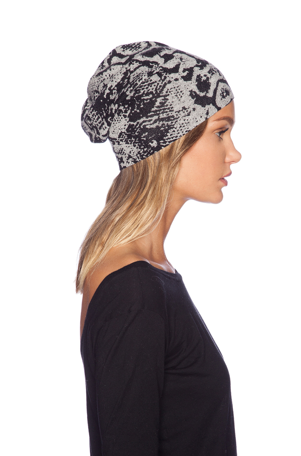 Snake Print Beanie