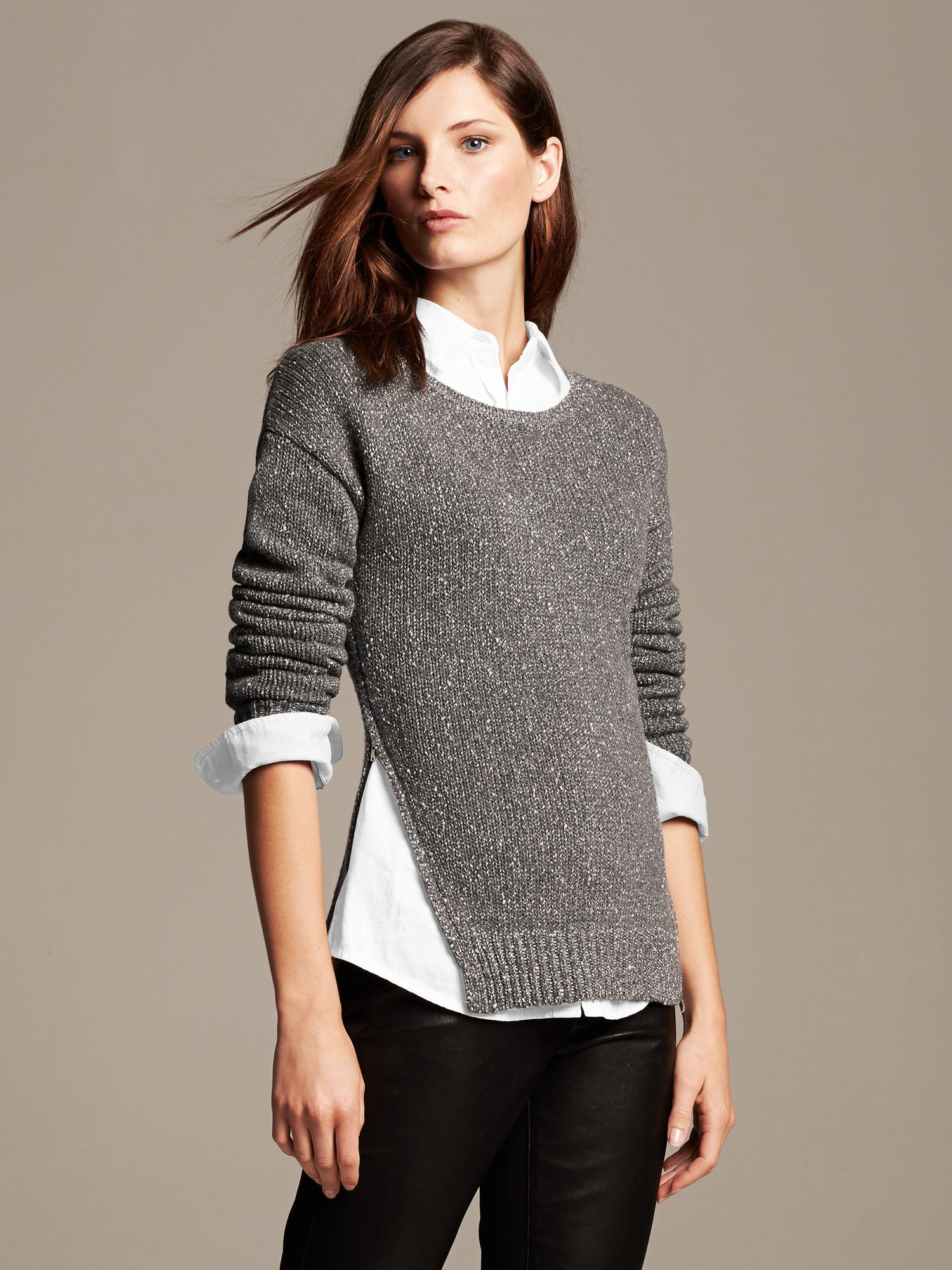 banana republic zipper sweater