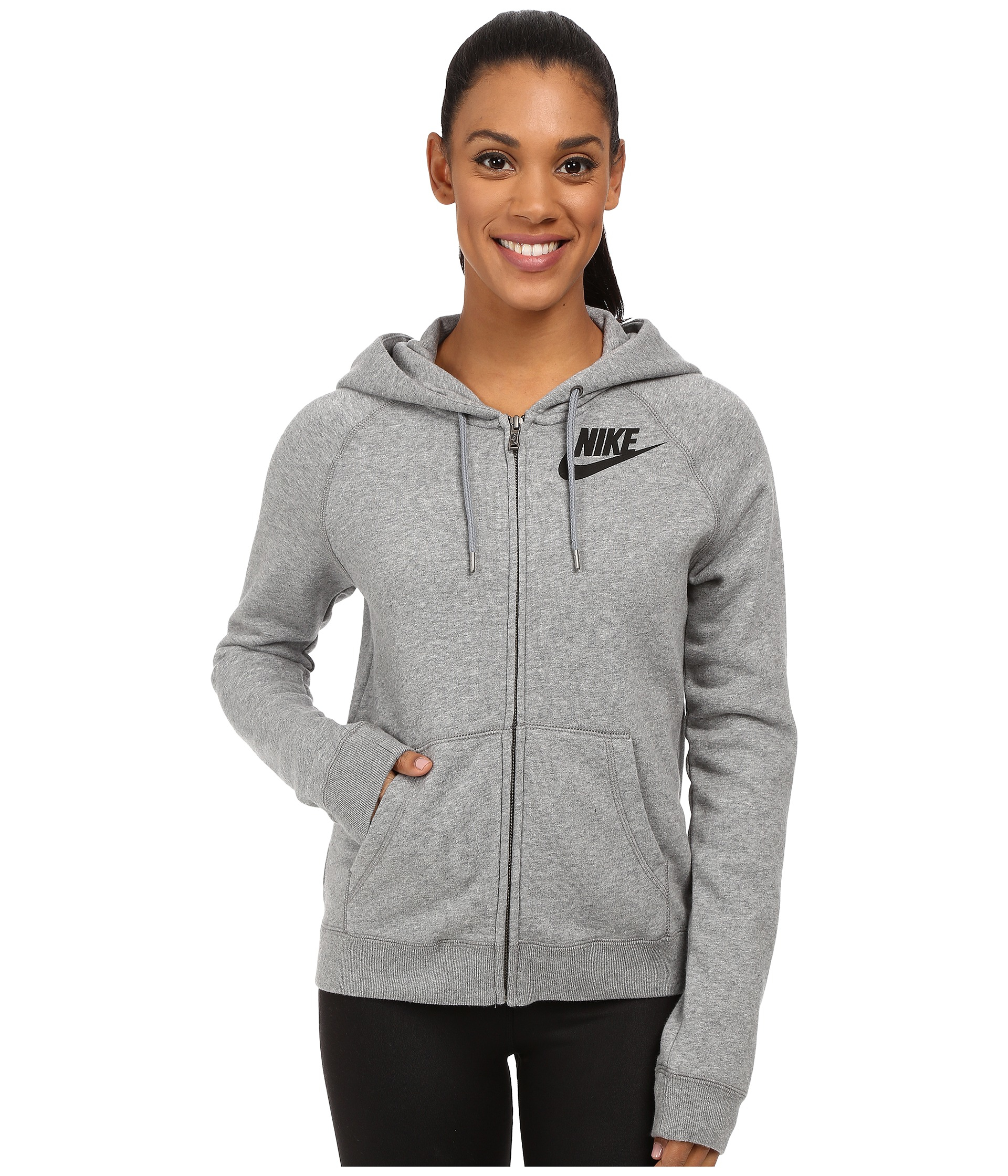 nike sportswear rally fleece zip hoodie
