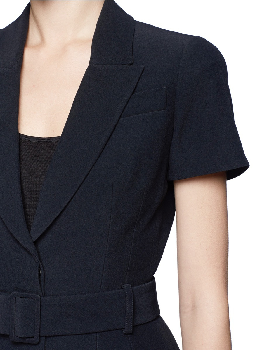 women's short sleeve black jacket