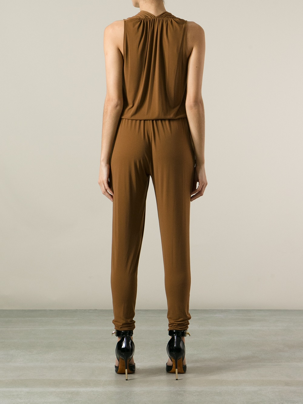 michael kors brown jumpsuit
