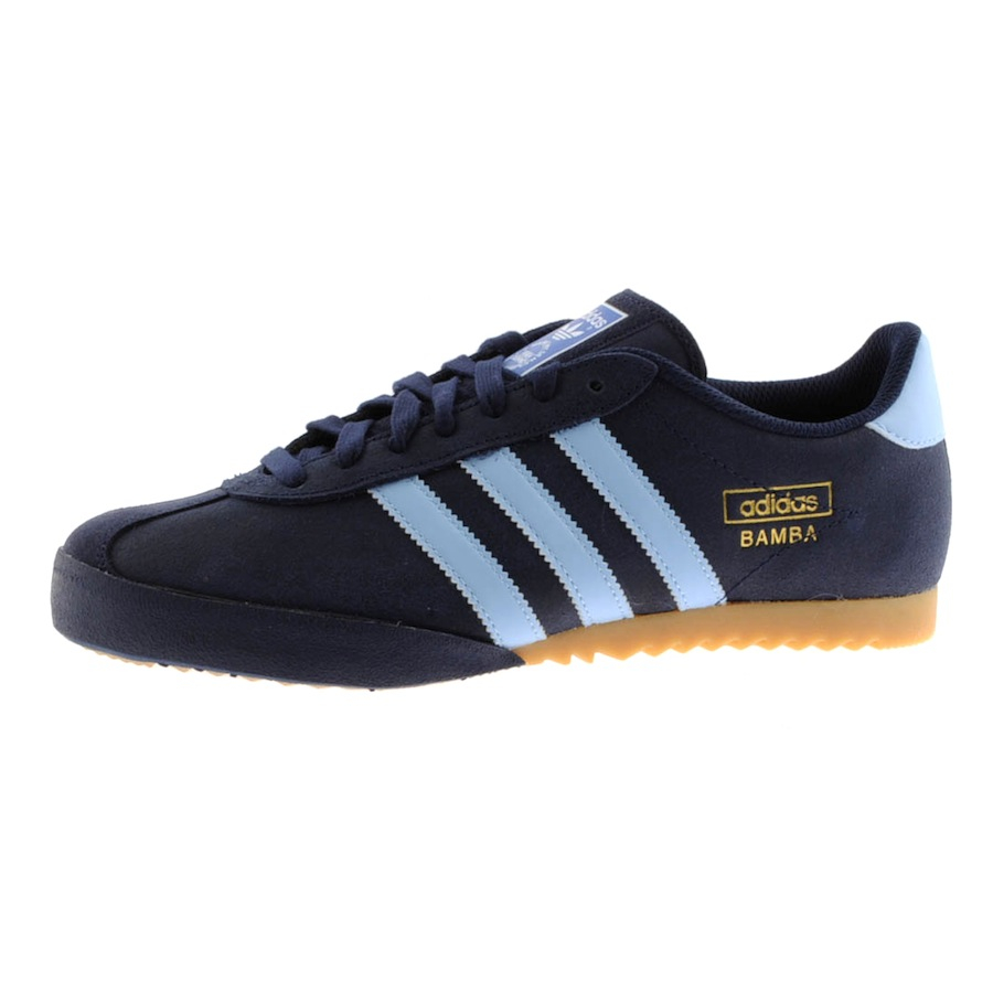 adidas Lace Originals Bamba Trainers New in Navy (Blue) for Men - Lyst